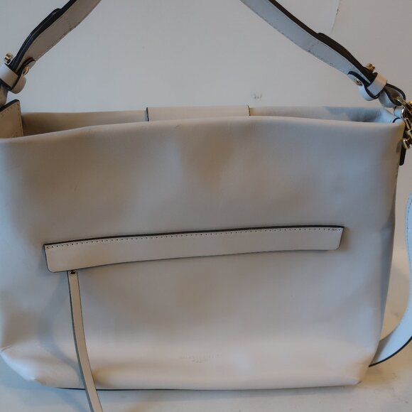 Womens Gianni Chiarini Firenze White Leather Hobo Shoulder Handbag * - Picture 6 of 16
